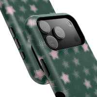 Green And Pink Pixelated Star iPhone Case