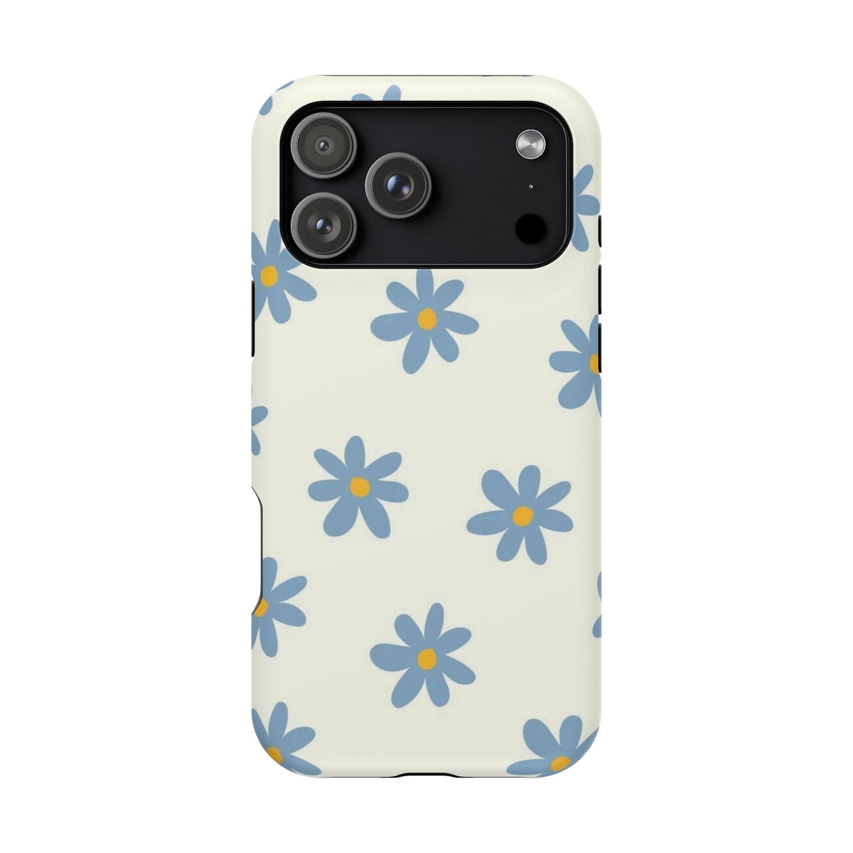 Blue Cutesy Flower iPhone Case