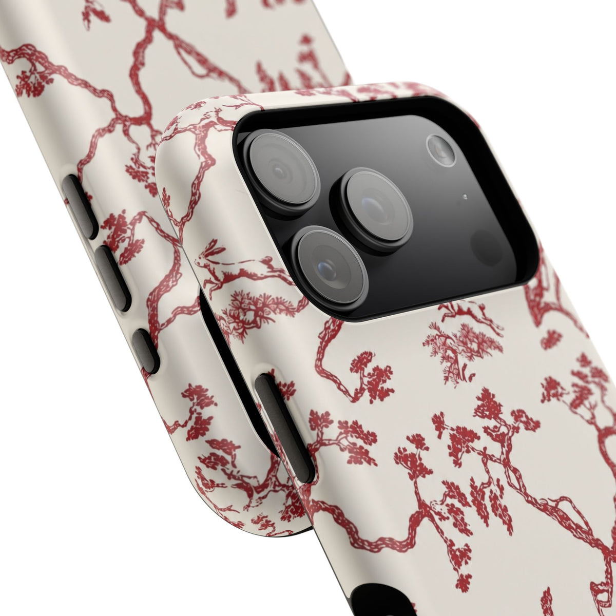 Red Floral Branches iPhone Case