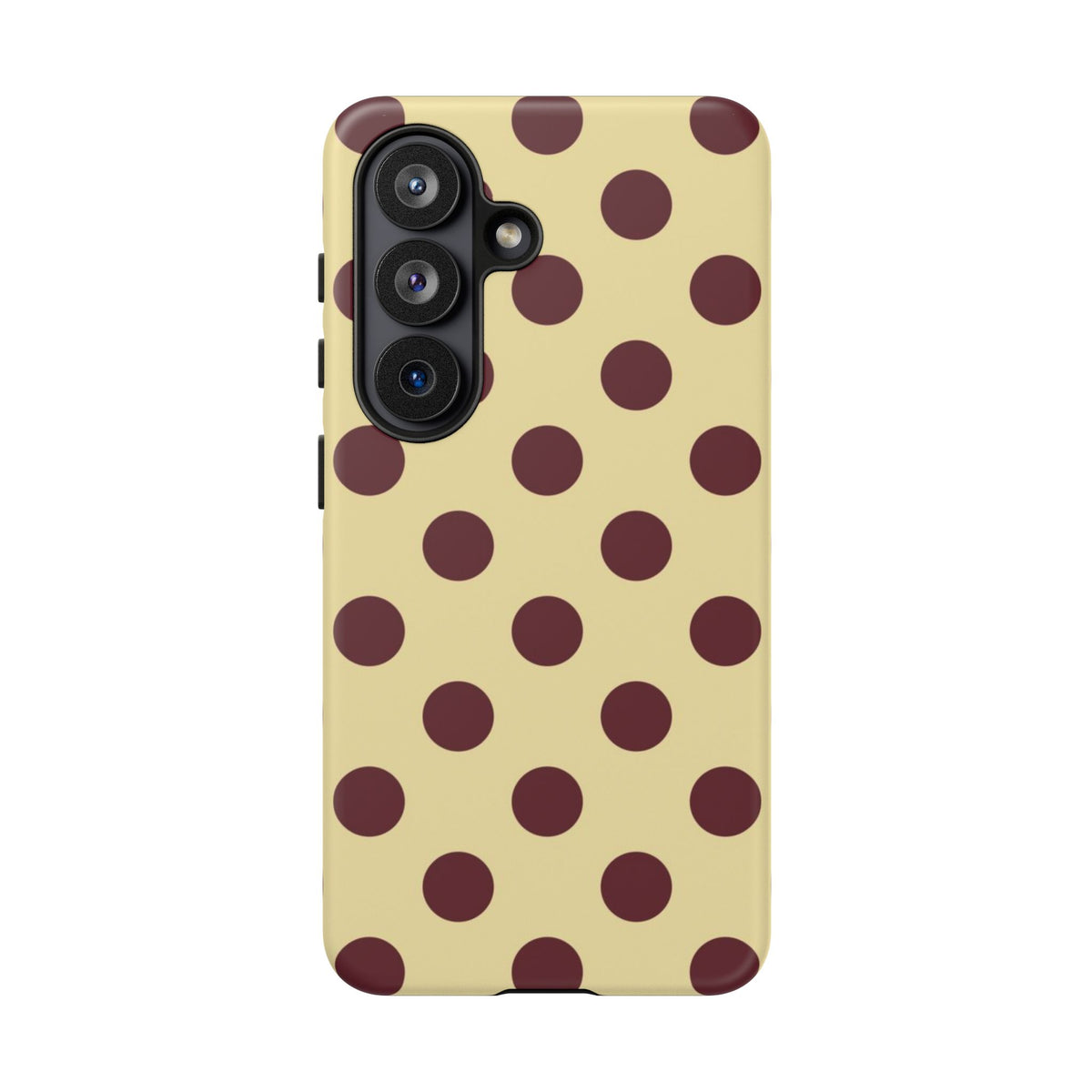 Yellow And Maroon Polka Dots Samsung Case