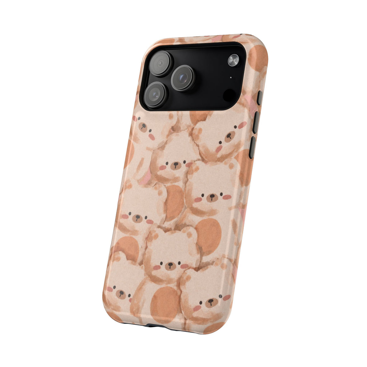 Brown Laying Teddy Bear iPhone Case