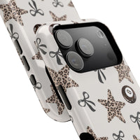 Leopard Star And 8-Ball iPhone Case