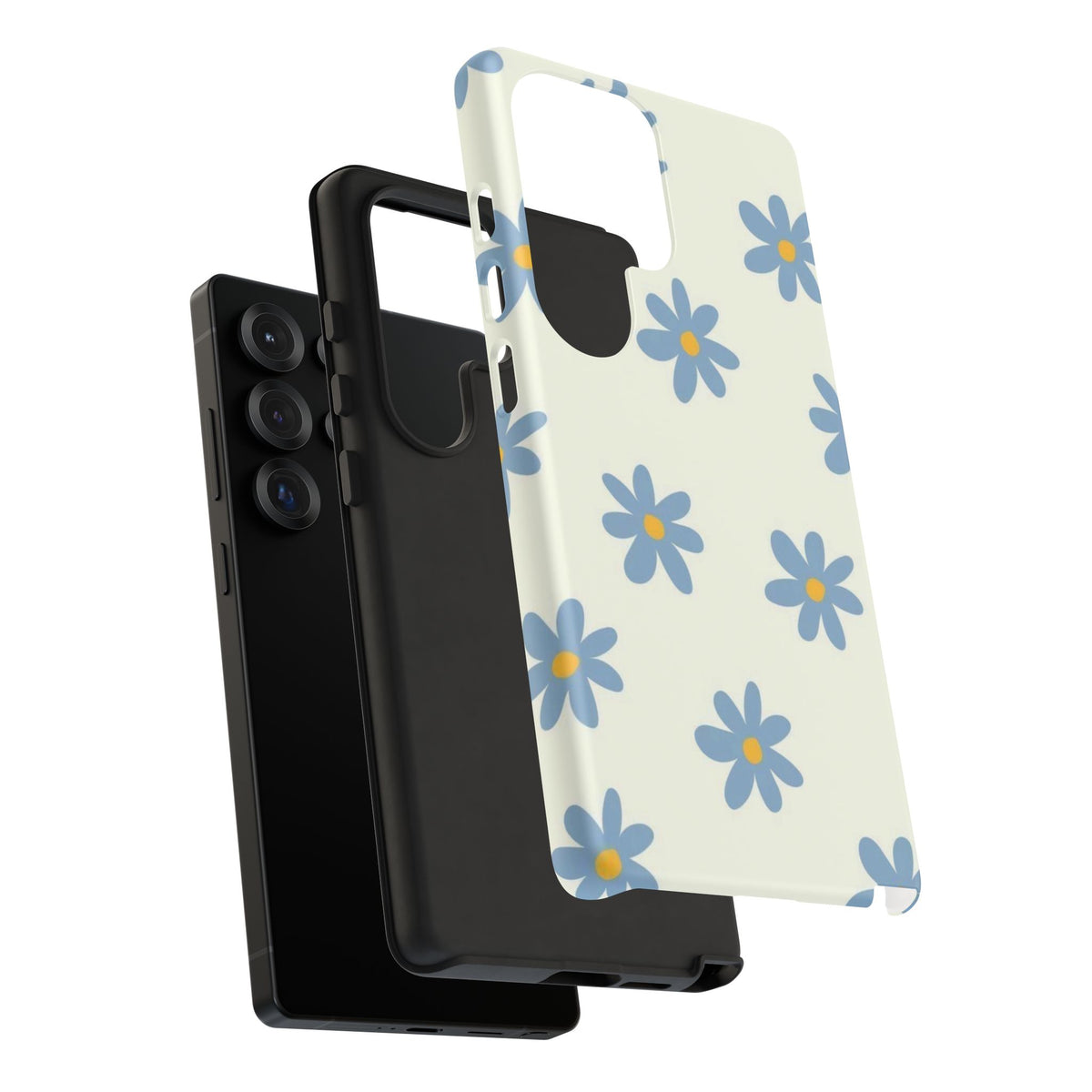 Blue Cutesy Flower Samsung Case