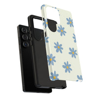 Blue Cutesy Flower Samsung Case