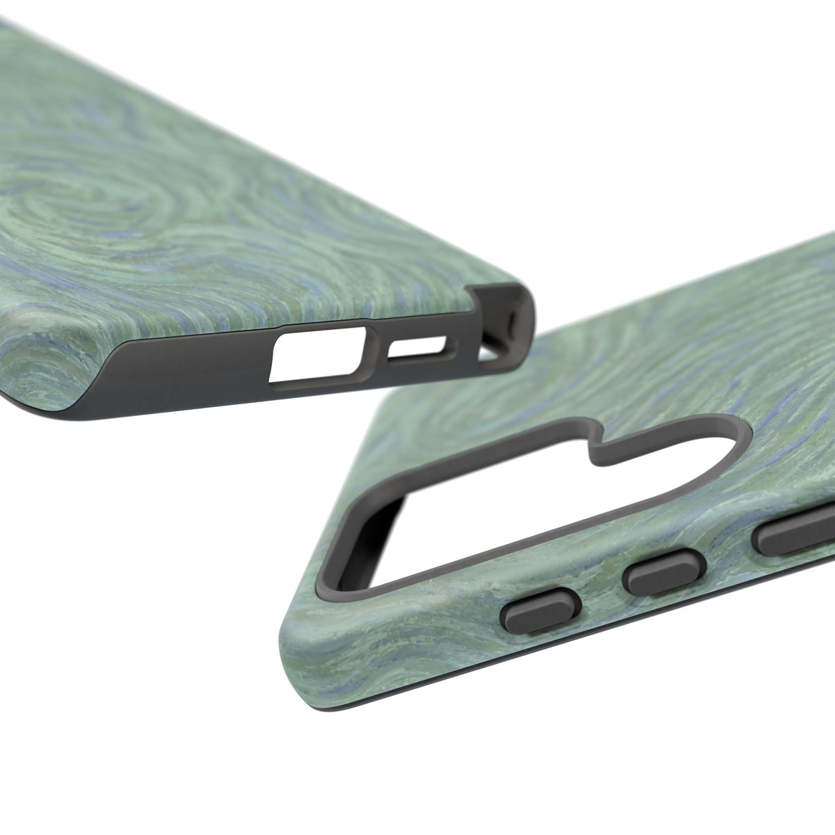 Blue And Green Artsy Swirl Samsung Case