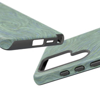 Blue And Green Artsy Swirl Samsung Case