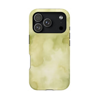 Light Green Water Paint iPhone Case
