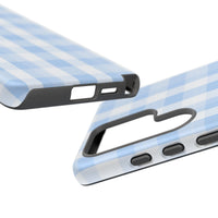 Blue Checkered Samsung Case