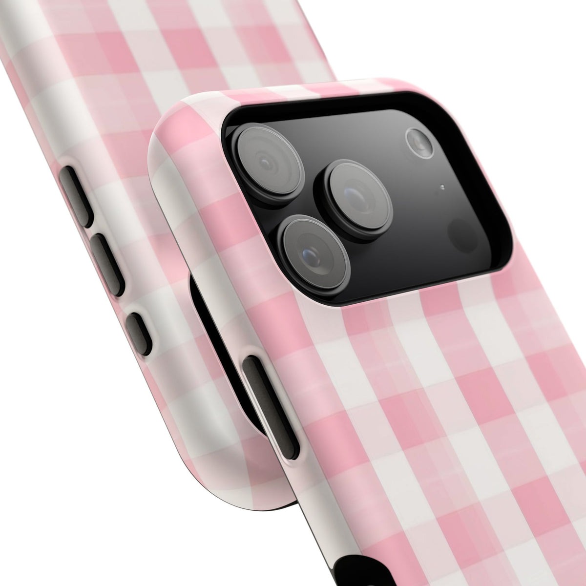Pink Checkered iPhone Case