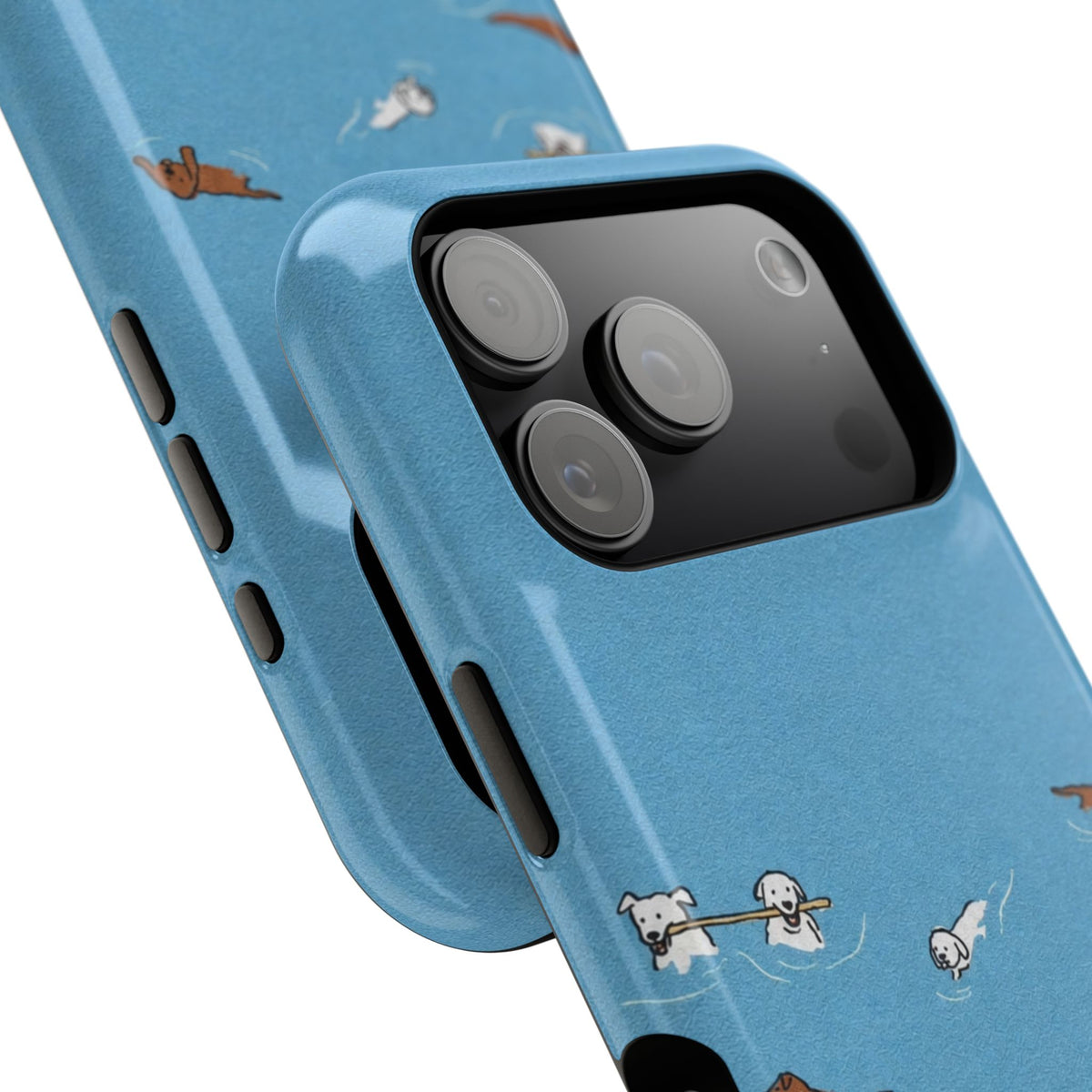 Swimming Dogs iPhone Case