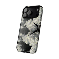 Black And White Artsy Pixelated Cloud iPhone Case