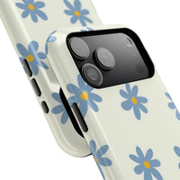 Blue Cutesy Flower iPhone Case