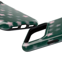 Green And Pink Pixelated Star iPhone Case