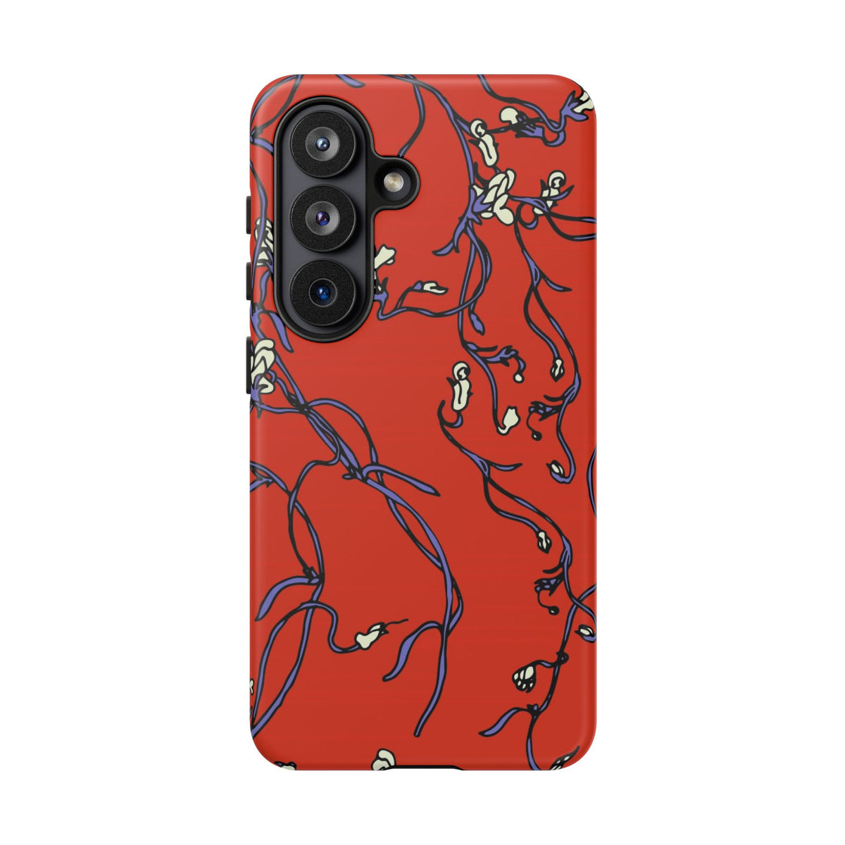 Red Withered Floral Samsung Case