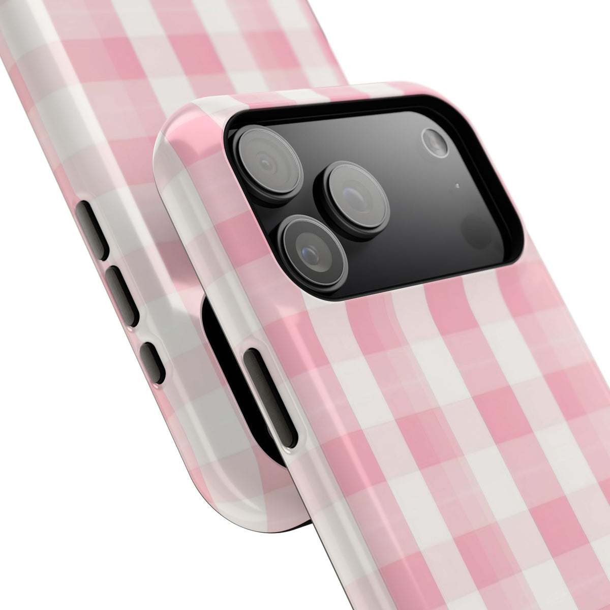 Pink Checkered iPhone Case