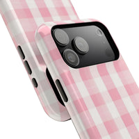 Pink Checkered iPhone Case