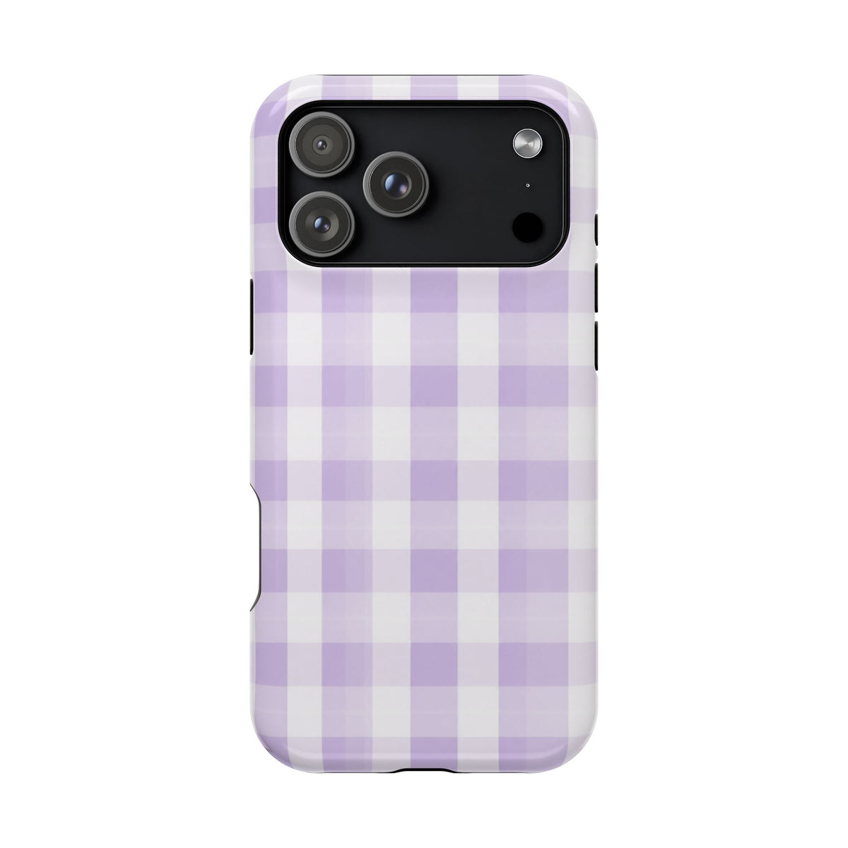 Purple Checkered iPhone Case