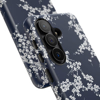 Blue And White Floral Samsung Case