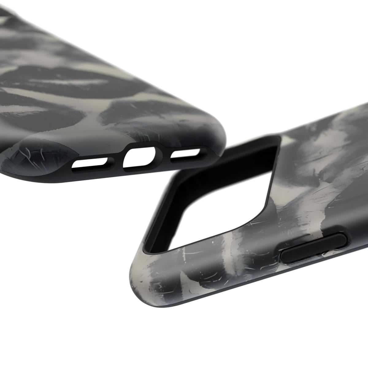Black And White Lipstick Stains iPhone Case