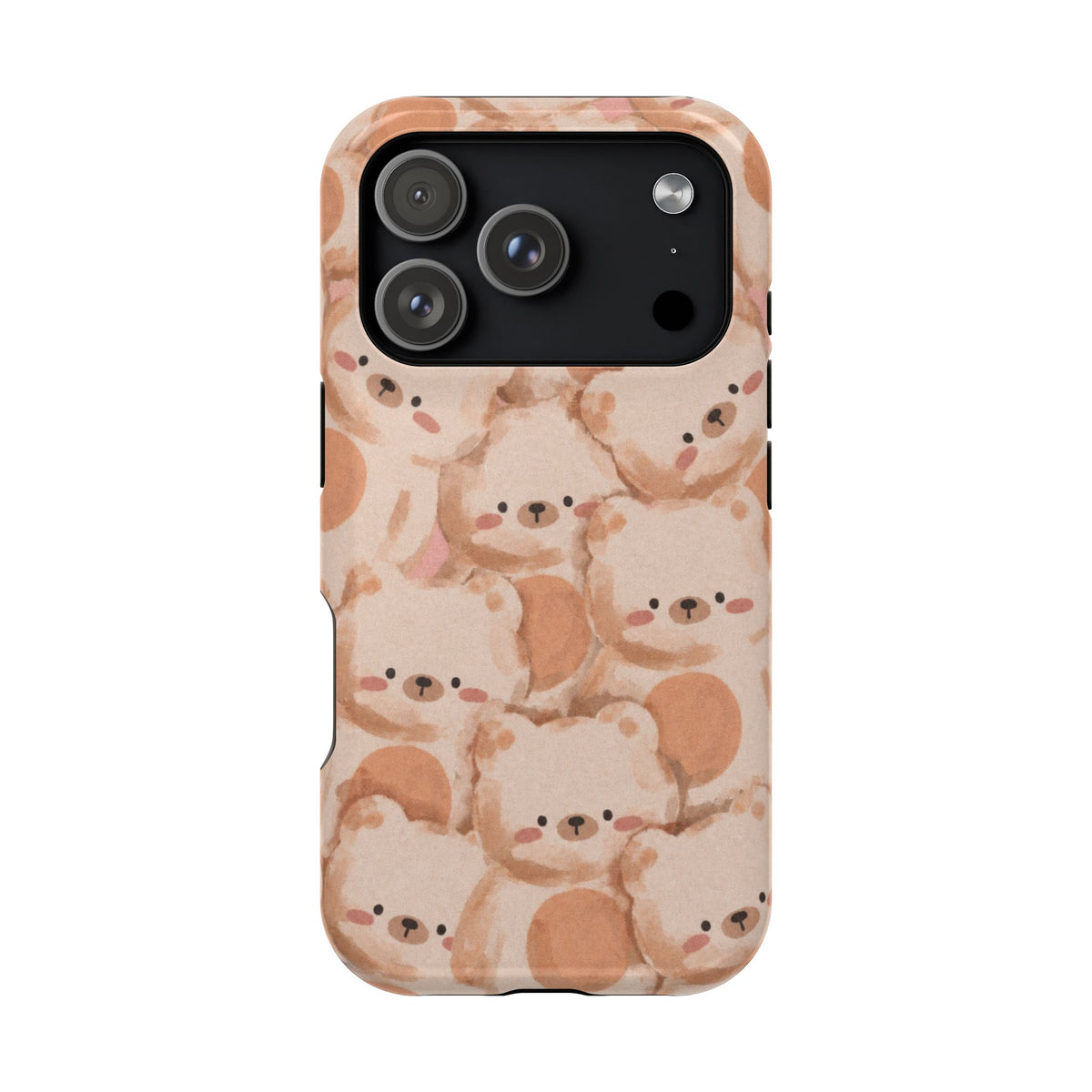 Brown Laying Teddy Bear iPhone Case