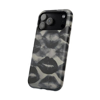 Black And White Lipstick Stains iPhone Case