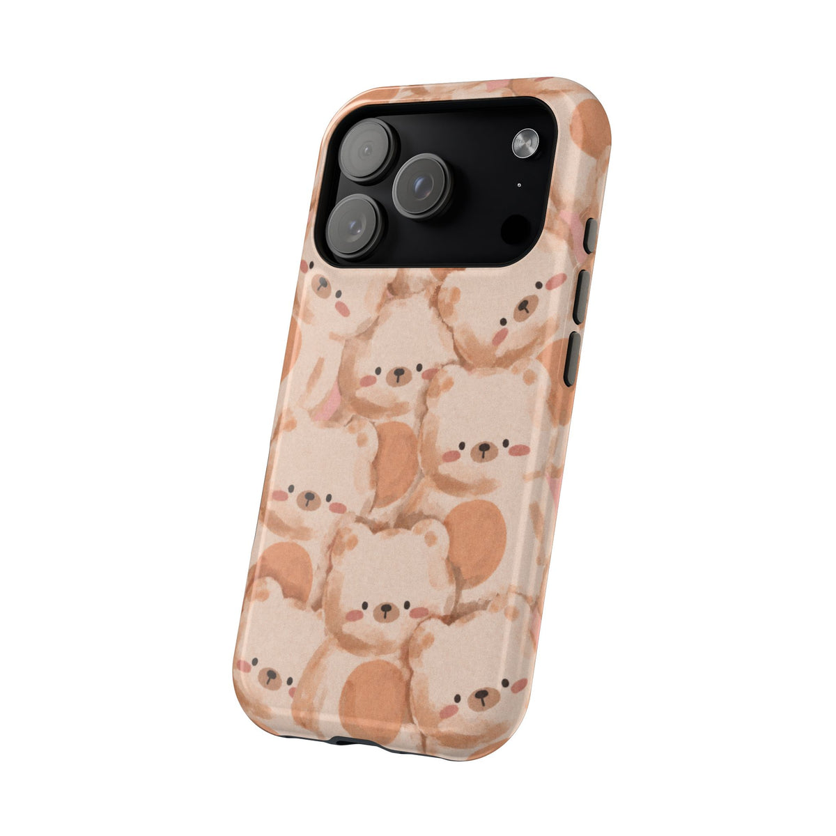 Brown Laying Teddy Bear iPhone Case
