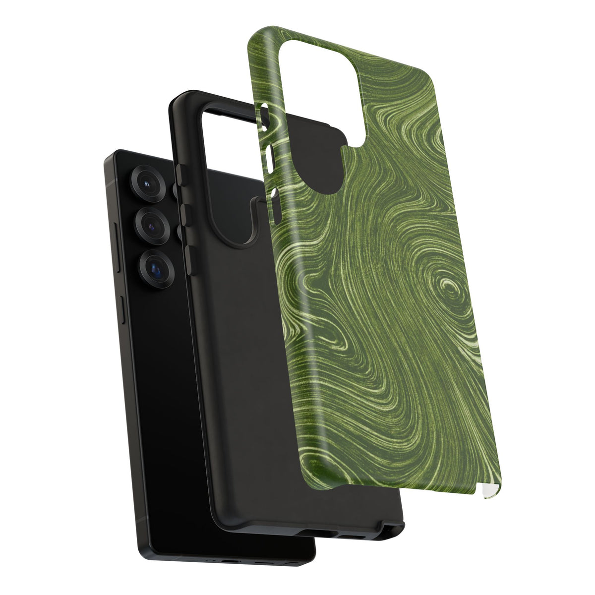 Green Marble Swirl Samsung Case