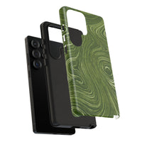 Green Marble Swirl Samsung Case