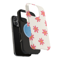 Pink And White Cutesy Flower iPhone Case