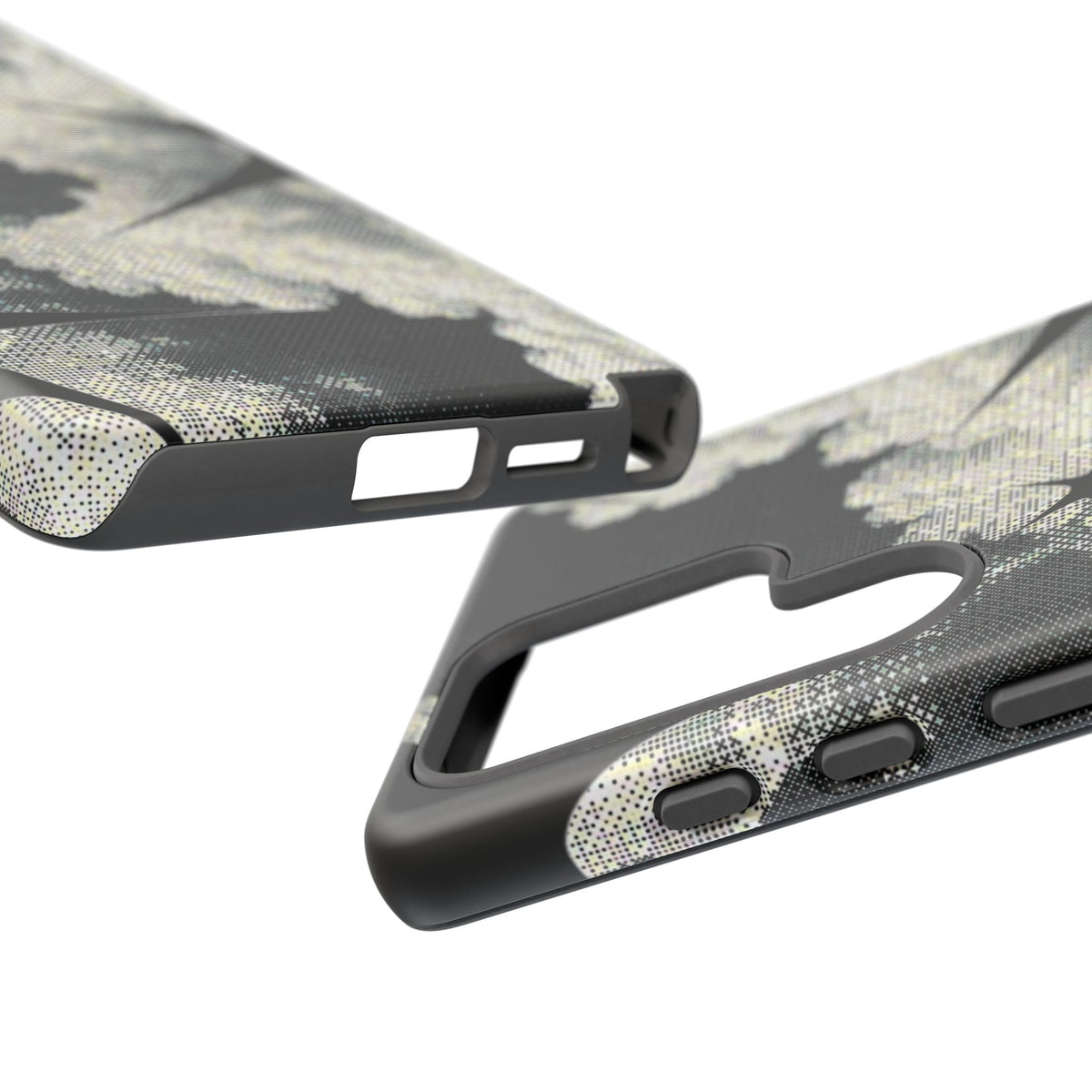 Black And White Artsy Pixelated Cloud Samsung Case