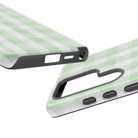 Green Checkered Samsung Case
