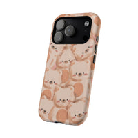 Brown Laying Teddy Bear iPhone Case