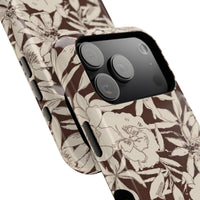 Brown Floral iPhone Case