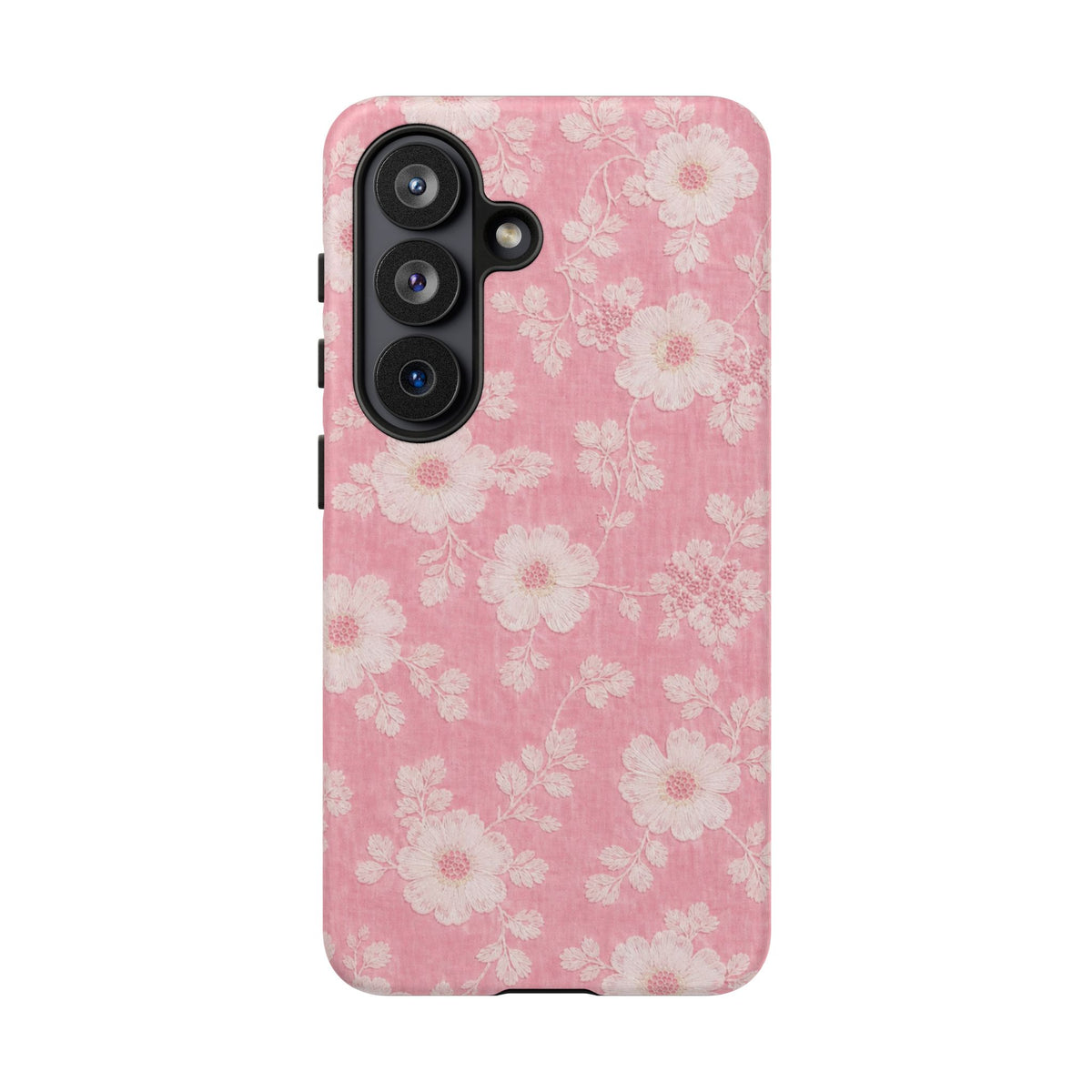Pink Floral Lace Samsung Case