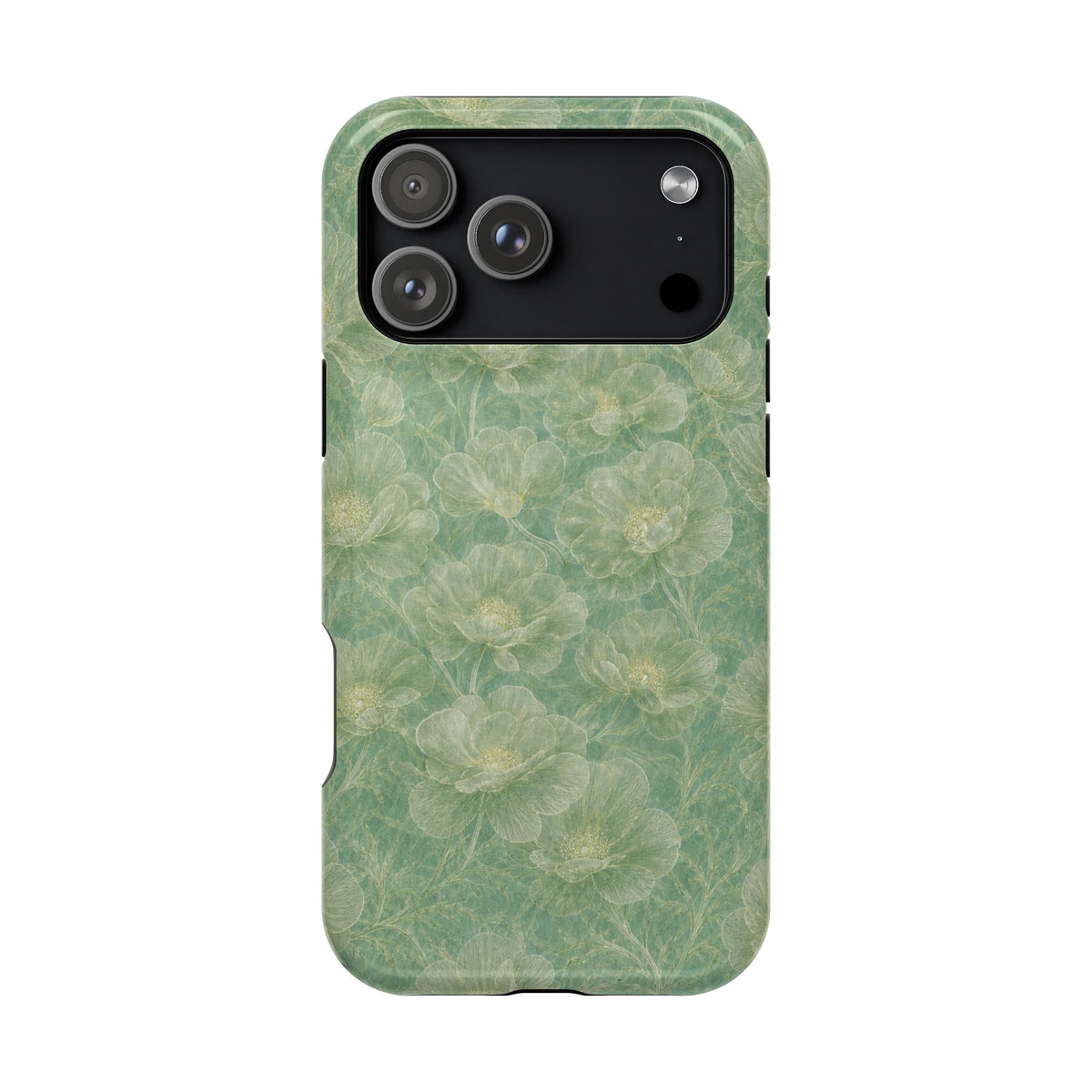 Floral Sage Green iPhone Case