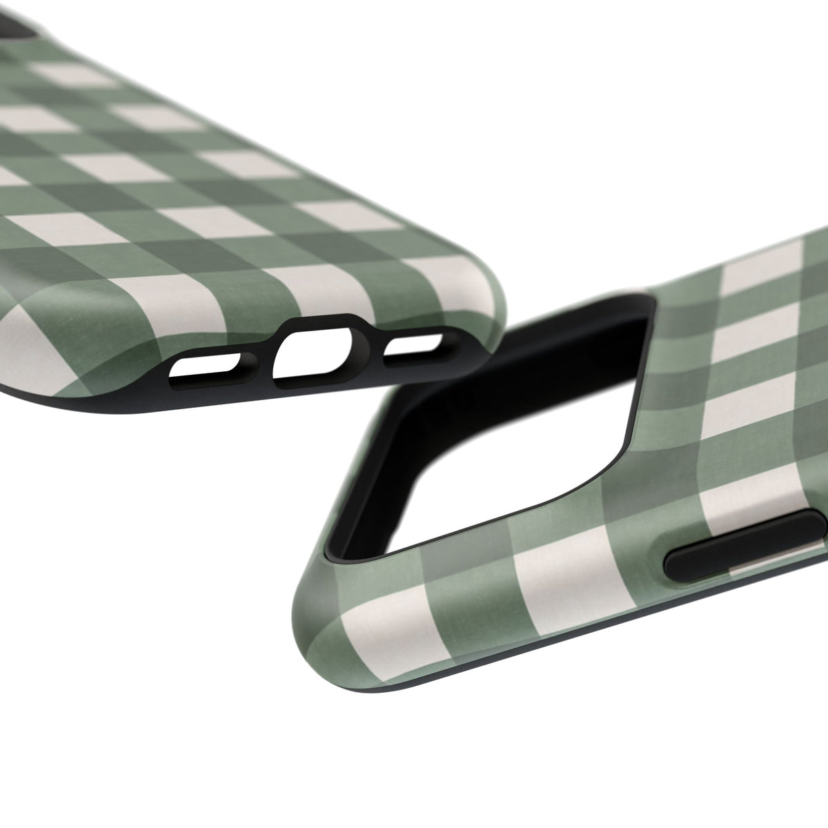 Forest Green Checkered iPhone Case
