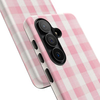 Pink Checkered Samsung Case
