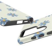 Blue Cutesy Flower Samsung Case