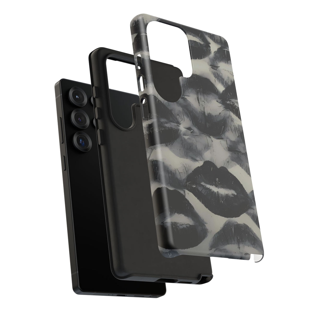 Black And White Lipstick Stains Samsung Case
