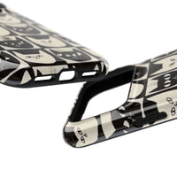 Black And White Cat Tiles iPhone Case