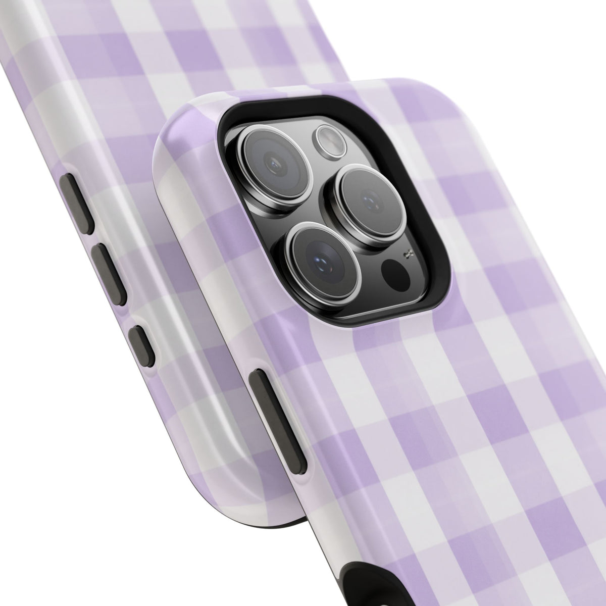 Purple Checkered iPhone Case