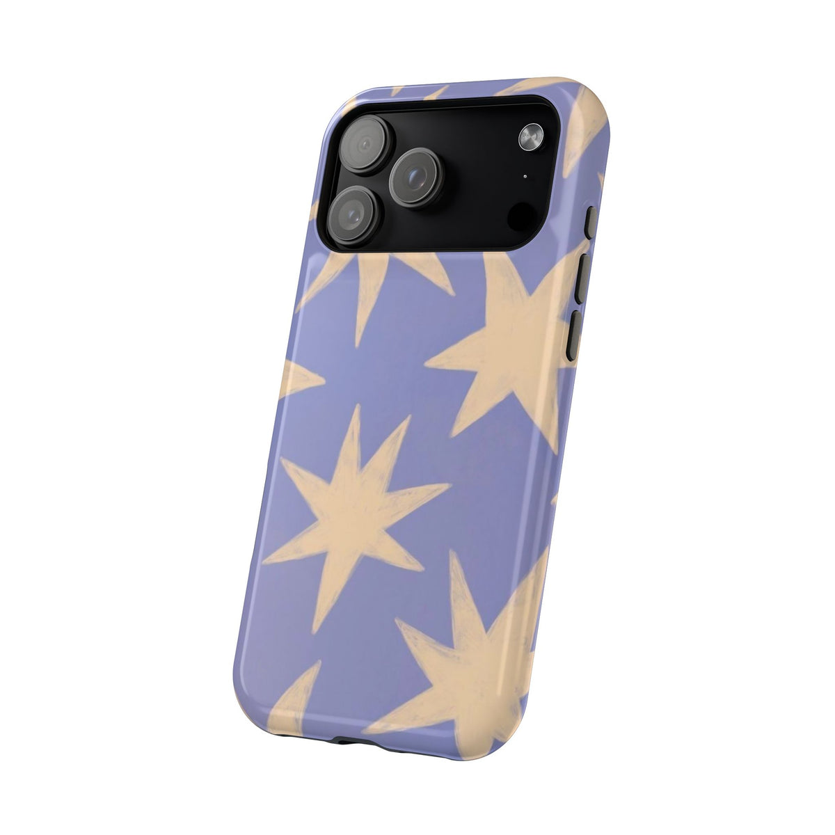 Lilac Cartoony Star iPhone Case