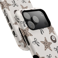 Leopard Star And 8-Ball iPhone Case