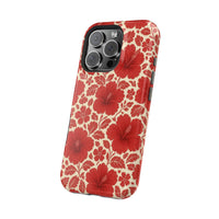 Aloha Red Floral iPhone Case