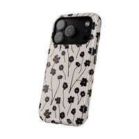 Minimal Cartoony Flowers iPhone Case