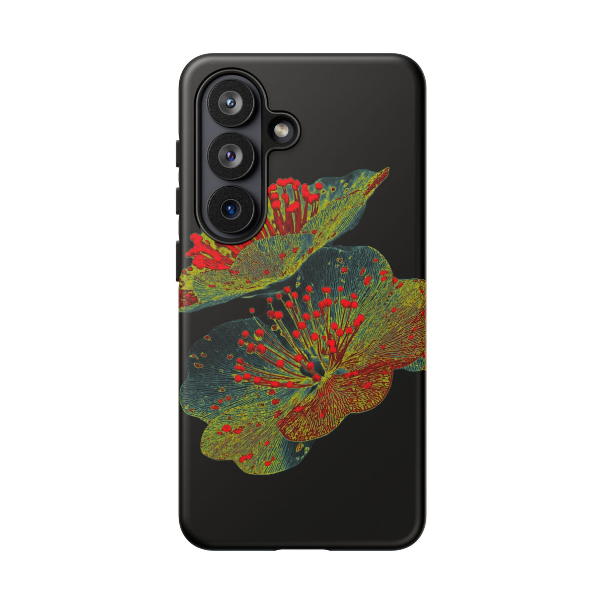 Botanical Wildflower Black Samsung Case