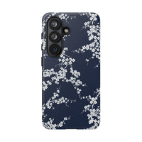 Blue And White Floral Samsung Case