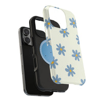 Blue Cutesy Flower iPhone Case