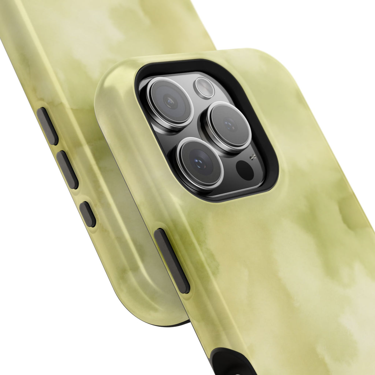 Light Green Water Paint iPhone Case