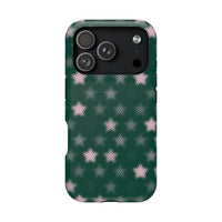 Green And Pink Pixelated Star iPhone Case
